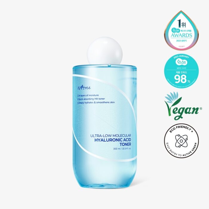 isntree Isntree Ultra-Low Molecular Hyaluronic Acid Toner – 300 ml - imagine 1
