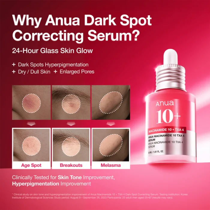 Anua - Ser pete pigmentare melasmă  cu niacinamida 10% si acid tranexamic 4% TXA  10 ml - imagine 3