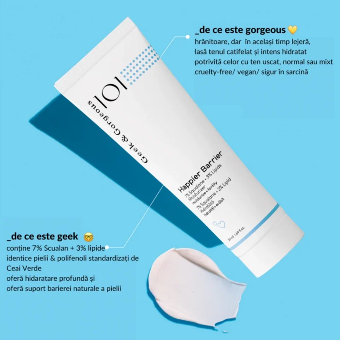 Geek & Gorgeous - crema de fata hidratanta si hranitoare pentru fata Happier Barrier 50ml - imagine 3