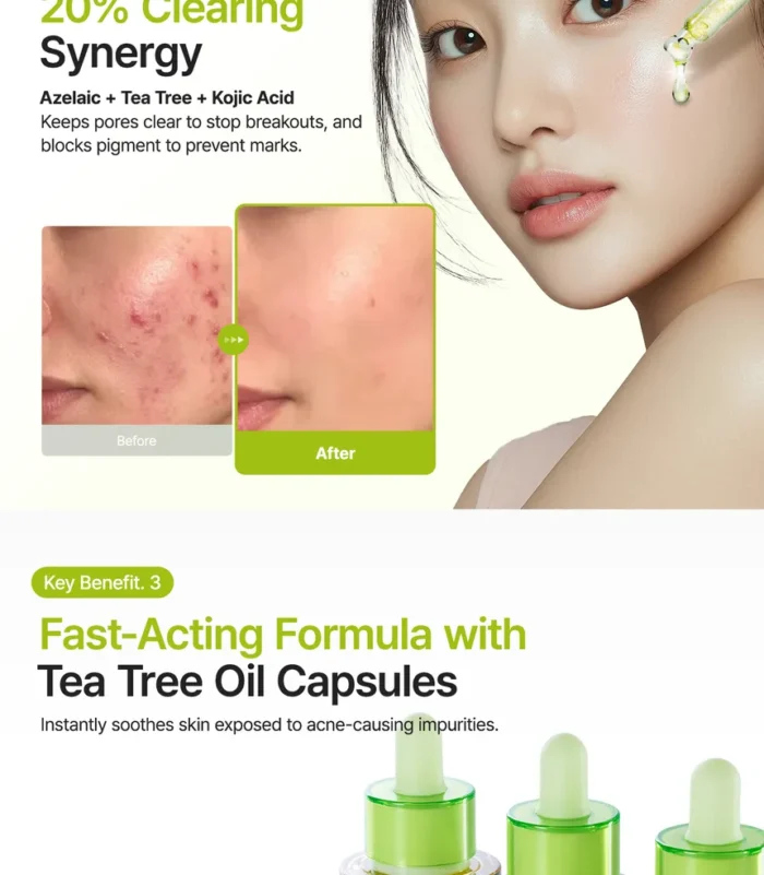 Ser tratament pentru fata impotriva petelor pigmentare cu niacinamida,acid azelaic si acid kojic- Purito Azelaic Acid 10 Kojic Azulene Serum 30ml - imagine 3