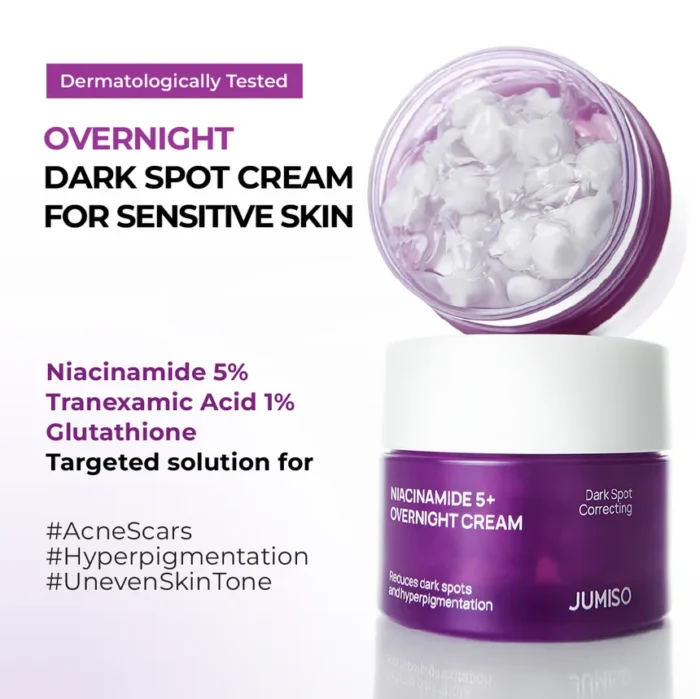 JUMISO - cremă de noapte pentru pete pigmentare și controlul sebumului Niacinamide 5+ Overnight Cream - imagine 2